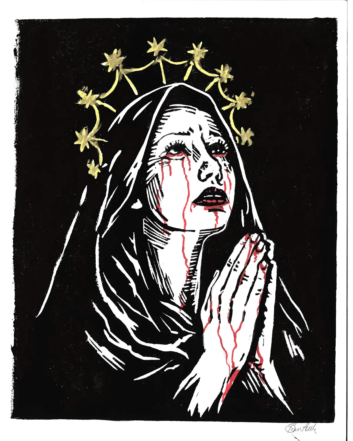 Mary Crying blood